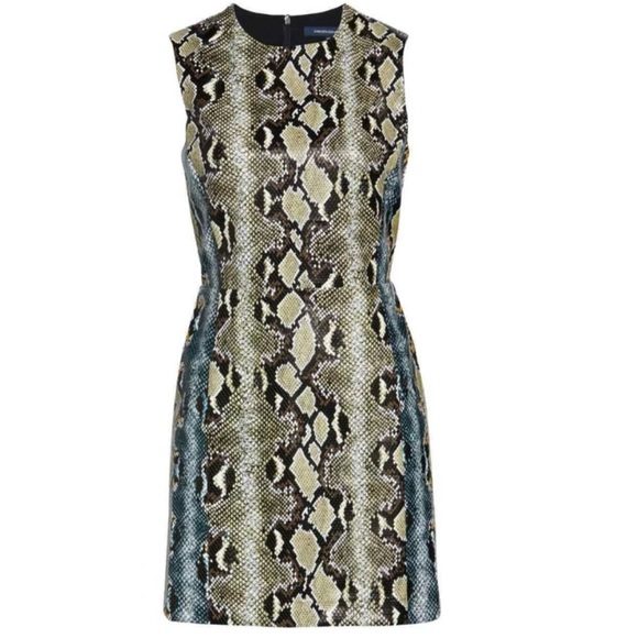 French Connection Faux Leather Snakeskin Dress - Picture 5 of 7